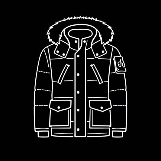 Inspired by Moose Knuckles 3Q Parka (Black / White fur)