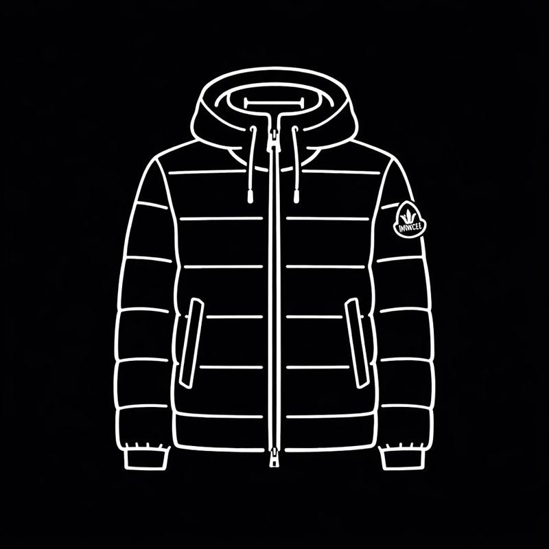 Inspired by Moncler Jacket (Black)