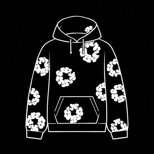 Inspired by Denim Tears the cotton wreath Hoodie (Grey)